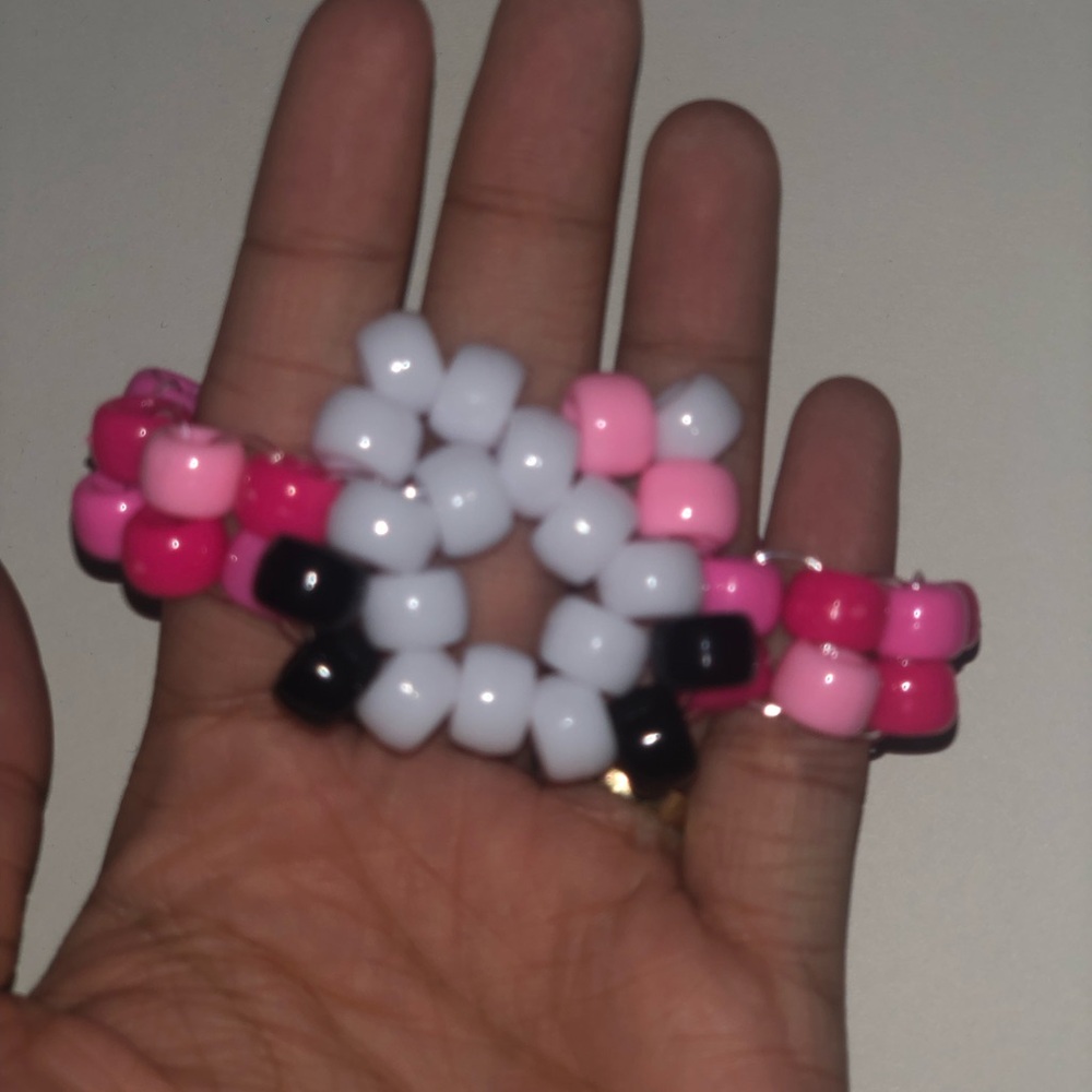 Hello Kitty Kandi bracelet cuff
